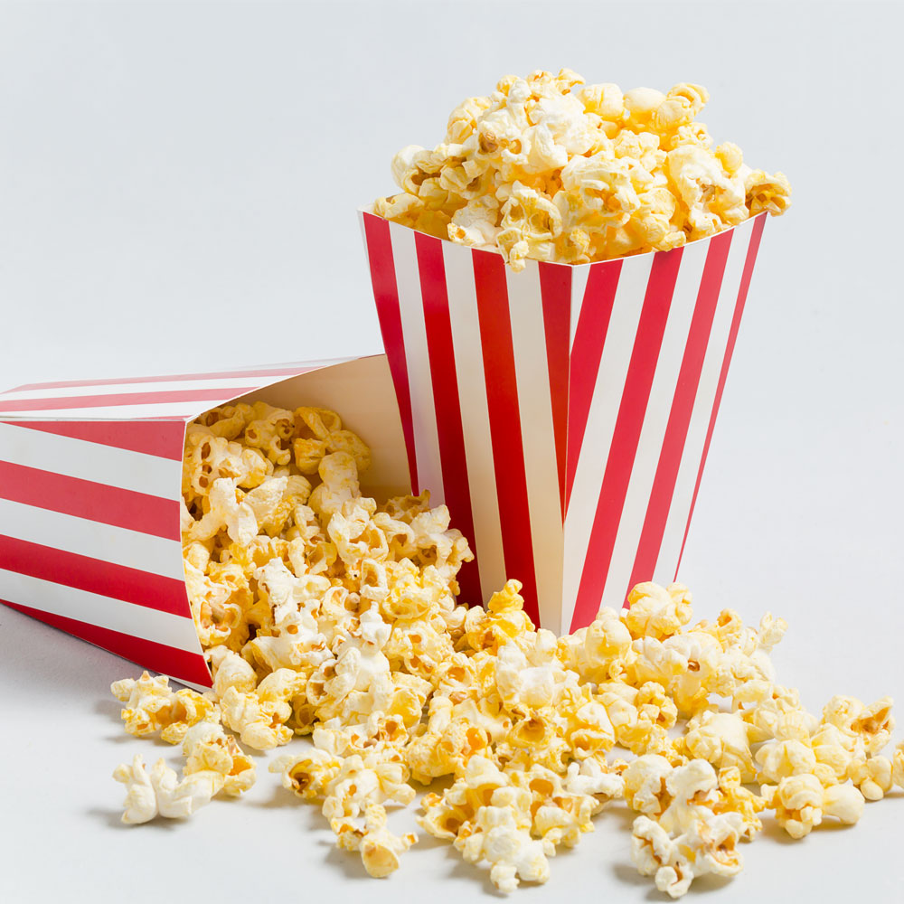 Popcornvogn – Gryte kapasitet: 250 gr - inkl. Mais bøtte og belysning