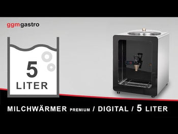 PREMIUM melkevarmer - Digital - 5 liter - Svart