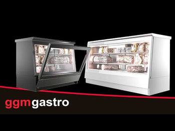 Dry aging-kjølevitrine – 2000 mm – rustfritt stål