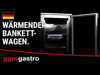 Bankettvogn - varm - digitalt temperaturdisplay
