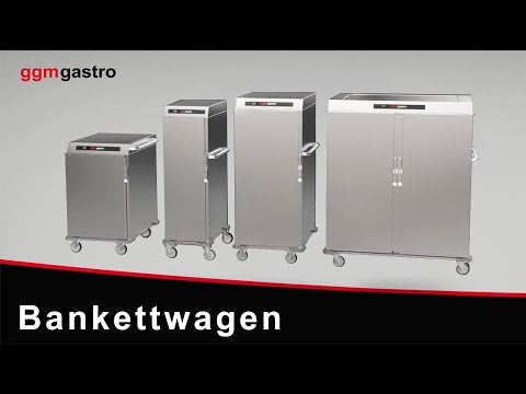 Bankettvogn PREMIUM - varm - 20x GN 2/1 eller 40x GN 1/1 - digitalt temperaturdisplay