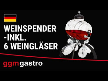 Vin dispenser -inkl. 4 Vinglass