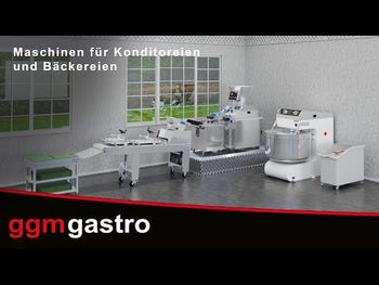 Bakerieltemaskin Premium PLUS - 157 l / 100 kg - 2 hastigheter - med fast bolle - 2 motorer - timerfunksjon - 400 V