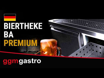 Øldisk 1,95 x 0,7 m - med 1 glassdør og 2 skuffer 1/2 + 1/2