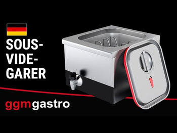 Sous-vide-bad - 16 l - GN 2/3 - 500 W - med tappekran og lokk