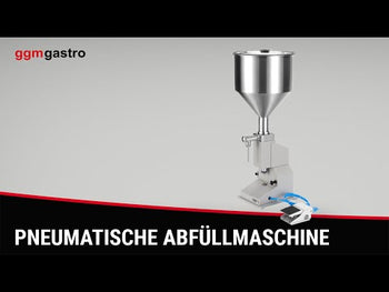 Pneumatisk fyllemaskin - med fotpedal - for væsker og pastaer