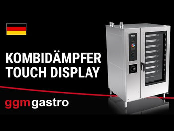 Gass- kombidamper - Touch - berøringsskjerm - 20x GN 1/1 - inkl. automatisk vaskesystem, kjernetemperaturføler, boiler & innengestell