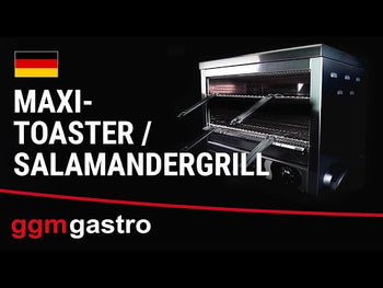 Elektrisk salamandergrill / Bordmodell - Infrarød - 4,5 kW - 230/400 V - 2 hyller