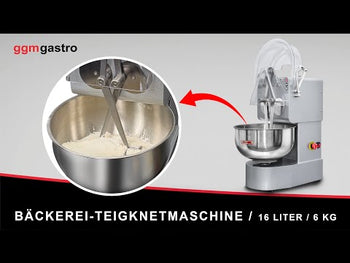 Deigblander for bakeri - 16 liter / 6 kg - 5 hastigheter - med nedsenkbare armer