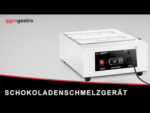 Sjokoladevarmer (vannbad) - 3x GN 1/3 - 1,5 kW - inkl. 3 lokk og 3 GN 1/3 kantiner