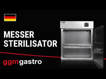 UV-steriliseringsskap for kniver - for 10 kniver - 15 W - timer opptil 60 min - inkl. knivholder