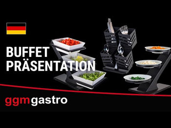 BuffetStativ - inkl. 1 Melamin skåle - Firkantet