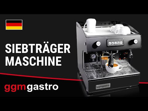 Espressomaskin - 1-gruppe - automatisk (volumetrisk) - inkl. preinfusjonssystem & 1 dampkran