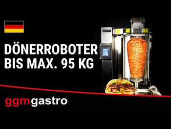 Gass Kebabrobot - 4 brennere - 10,64 kW - maks. 95 kg