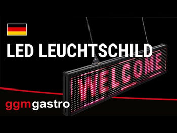 LED-belyst skilt - Velkommen