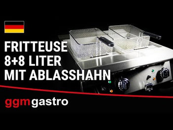 Frityr 8 + 8 liter / med kran