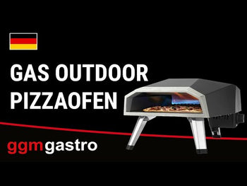 Gass utendørs pizzaovn stor - for Ø 40cm pizzaer - med transportpose