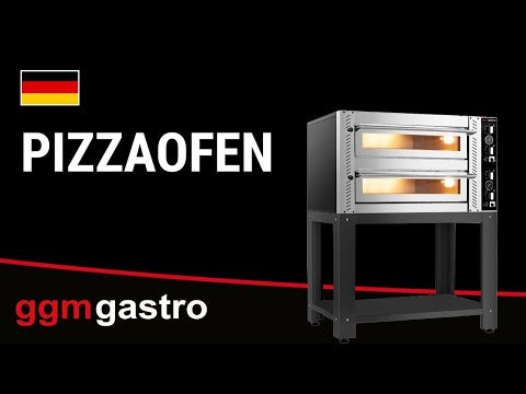 Elektrisk pizzaovn – 4 + 4x 34 cm – manuell