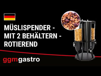 Müslidispenser - med 4 beholdere - roterende
