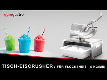 Bordisknuser for flakis - 5 kg/min - rustfritt stål