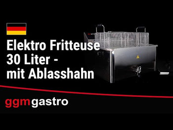 Elektrisk frityr - 20,4 liter - med kran