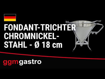 Glasurtrakt i kromnikkelstål - Ø 18 cm