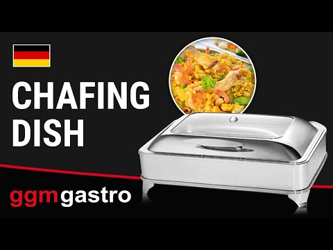 Chafing dish GN 1/1 - med glasslokk – med soft-lukking