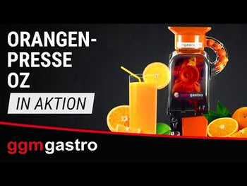 Elektrisk appelsinpresse - oransje - Automatisk mating - inkludert automatisk rengjøringsmodus