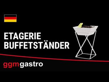 BuffetStativ - inkl. 1 Melamin skåle - Firkantet