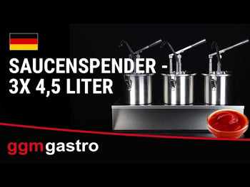 Rustfritt stålramme for sausdispenser - 2 x 5 liter