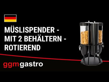 Müslidispenser - med 4 beholdere - roterende
