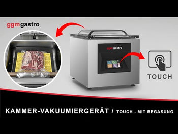 Kammervakuumforsegler - 10 m³/t - Touch - med gassspyling