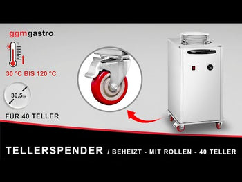 Tallerkenvarmer - dobbel - for 80 tallerkener