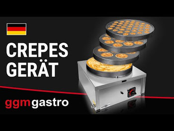 Plate for Gass Crepes enhet - 7 panner - 40 cm