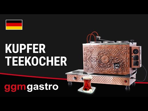 Elektrisk Samovar i kobber - 720 mm - 22 l