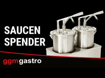 Sauce dispenser - 2 x 5 liter - inkl. Rustfritt stål ramme
