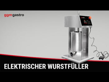 Elektrisk pølsestapper og churro-maskin - 25 liter - 180 watt - rustfritt stål - inkl. 3 pølsestapper- og 3 churro-tilbehør