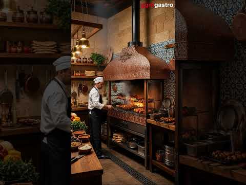 Kullgrill - med glass - 1 000 mm - kobber