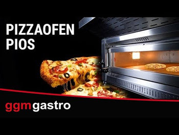 Pizzaovn 6x 34 cm – med hette og understell