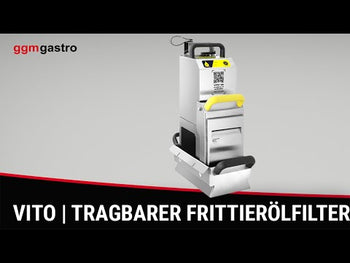 VITO | Bærbar frityroljefilter – 60 liter/minutt – for maks. 20 liter frityrgryter