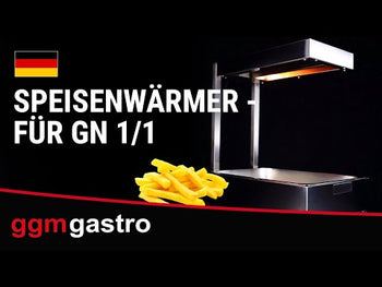 Overhylle med varmelamper - 335x565x570 mm - 1 kW - for GN 1/1