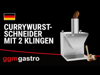 Pølsekutter - 188x225x327 mm - 135 W - med 2 kniver - Snittbredde: 5 til 35 mm
