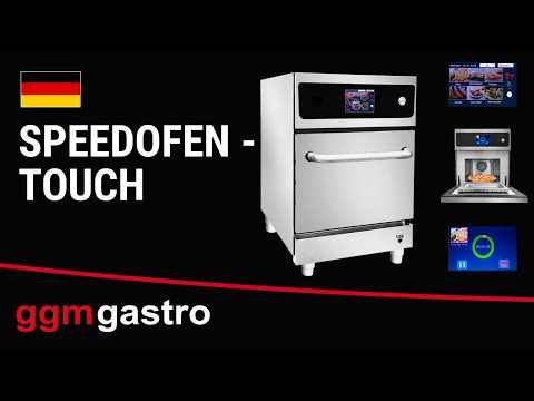 High Speed kombiovn - 3,5 kW - rustfritt stål - inkl. pizzabrett, slippbeleggs­kurv | 80 % raskere tilberedning