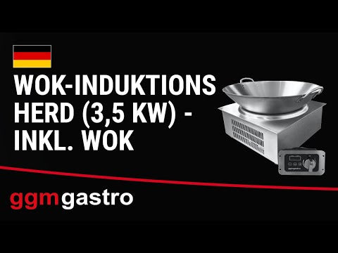 Induksjonswok Bordmodell - 3,5 kW - 1 kokesone - Ø 460 mm - inkl. wokpanne