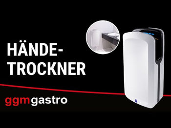 (2 stk) Håndtørker med filter - Hvit