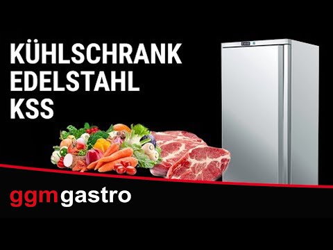 Kompakt Kjøleskap i rustfritt stål ECO - 400 l - 1 dør - 4 hyller