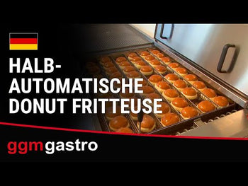 Halvautomatisk doughnut friter / fett bakeapparat - kapasitet: 360 stykker / t
