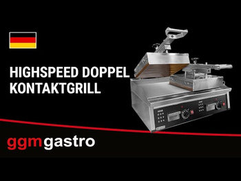 Høyhastighets-dobbel hamburgergrill - 12,0 kW - automatisk - digitalt display - 400 V