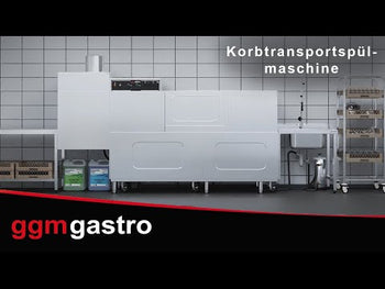 Transportoppvaskmaskin - 31 kW - med tørketrommel, vaskemiddel- og skyllemiddelpumpe - matebord til venstre