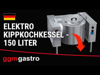 Elektrisk kokegryte tippbar - 150 l - 18 kW - Indirekte oppvarming - med vanntilkobling